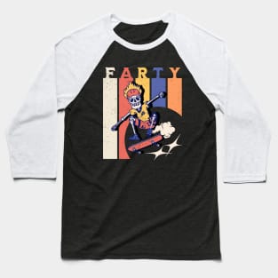 This Guy Loves To Fart - Farting Farty Skate - Fart Guy Joke Baseball T-Shirt